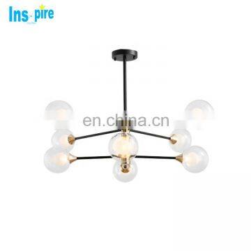 Nordic Glass Ball Shape Chandeliers Pendant Lighting Fixture for Home photo-4