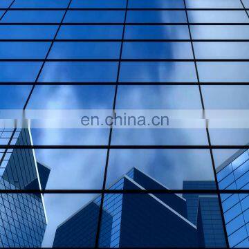 reflective tempered glass blue glass for building