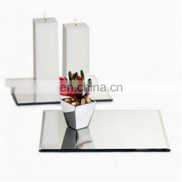 8 inch square table mirror centerpieces with beveled edge