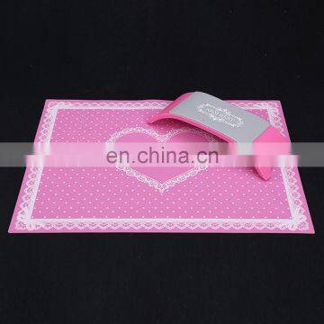 Nail Art Pillow Hand Holder Cushion Silicone Arm Rest+ Nail Brush+Manicure File Comfortable Tools