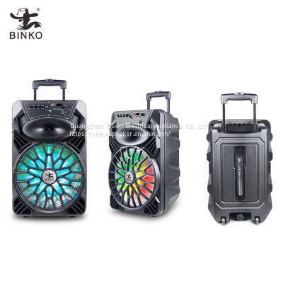 Privated Moulded Portable Trolley Speaker 12'' BK-129 photo-4