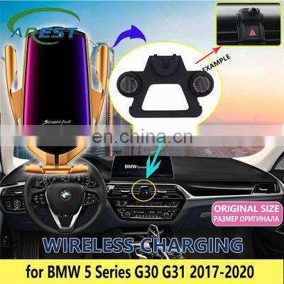 Car Mobile Phone Holder for BMW 5 Series G30 G31 2017 2018 2019 Telephone Stand Charging Bracket Accessories for iphone Huawei