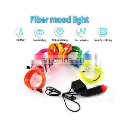 1/2/3/4/5M Car Flexible Neon Lights 12V Led Car Neon Light Cold Lights Flexible Tube Light For El Wire Auto Lamps On