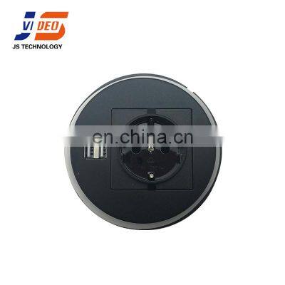 New technology conference desktop power socket grommet with timer and usb charger for sale