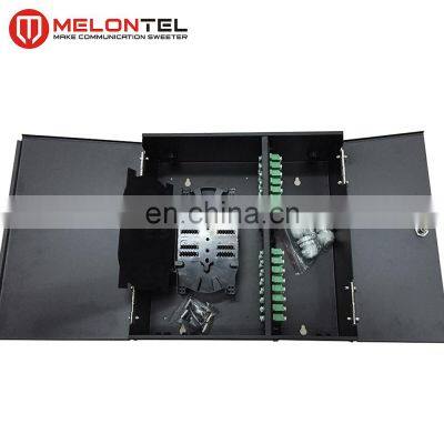 MT-1002 Corridor wall mount type 48 96 core Indoor metal fiber optic ODF terminal cabinet with 2 door