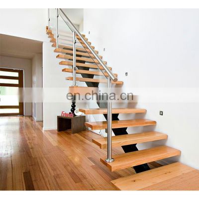 Australian/Canadian Standard Staircase Modern Interior Staircase With Wooden Steps Indoor Stairs