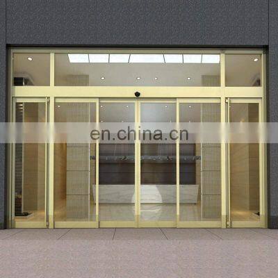 2020 High quality cheap price industrial aluminum automatic sliding door glass door