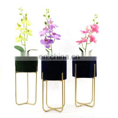 Wholesale home decoration metal plant flower pot holder stand for garden weddings