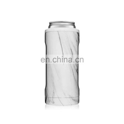 sublimation stainless steel vacuum beverage individual double wall metal can cooler sublimation