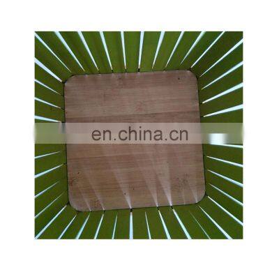 Bamboo Decorative Wastebasket Trash Can Garbage Container Bin photo-5