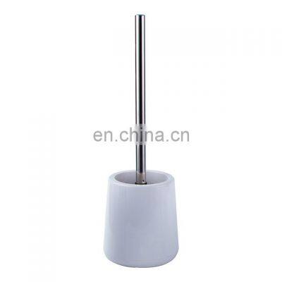 6pcs White Plastic Toilet Brush Holder Complete Bathroom and Toilet Accessories Set photo-5