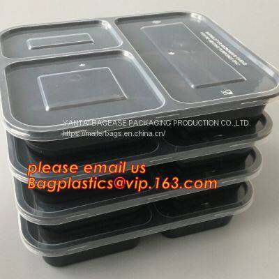 takeaway food container disposable plastic lunch bento box,square PLA plastic food container,fast food package essential