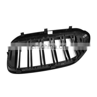 For BMW 5 Series G30 G38 Front Grill for Double Slat Line Matt Black M5 Style Replacement Kindly Grill 2017-2020 photo-4