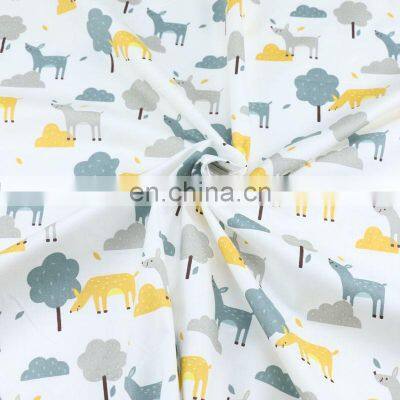 Cartoon Cat Triangle Print Children's Bed Skin Friendly Cotton Fabric Kindergarten Three-piece Twill Fabric photo-2