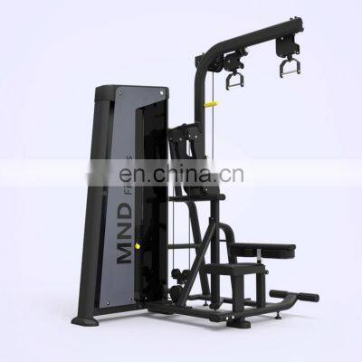 Box Commercial Bodybuilding strength training pin loaded machine low row MND FH89 Long pull/ lat pulldown Manufacturer