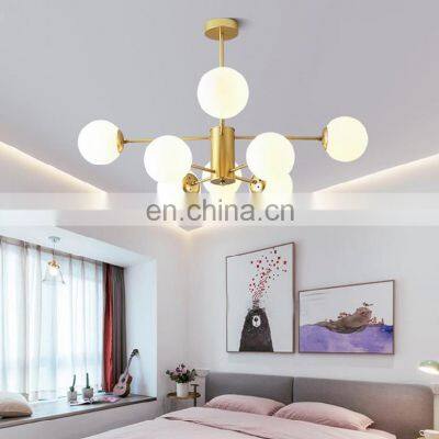 Modern Ceiling Light Glass Decor Chandelier Home Indoor LED Pendant Ceiling Lights photo-4