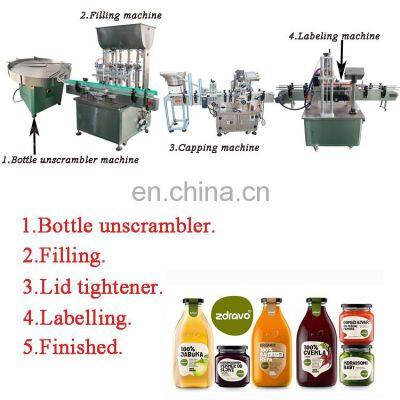 Bottle Filling Cupping Machine Sauce Paste Filling Machine