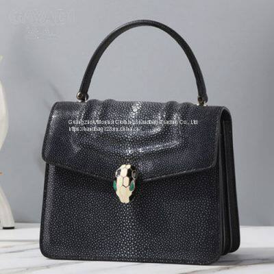 Pearl Fish Skin Women's Bag Leather Portable Organ Bag Women's 2022 New Trendy Luxury All-Match Shoulder Messenger Bag photo-4