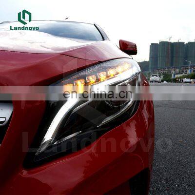 Landnovo Auto Car Body Part Front LED Head Lamp for Mercedes W156 Gla 2015-2016 Upgrade Headlight Headlamp