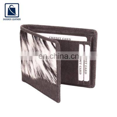 Wholesale Exporter Selling Latest Fashion Matching Stitching Vintage Style Genuine Leather Men's Wallet at Reasonable Price