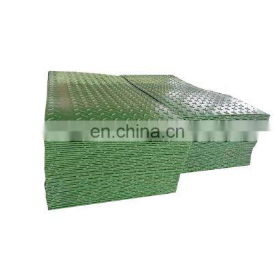 HDPE PE UHMWPE Black Temporary Portable Plastic Ground Protection Mats and Temporary Flooring Road Mats