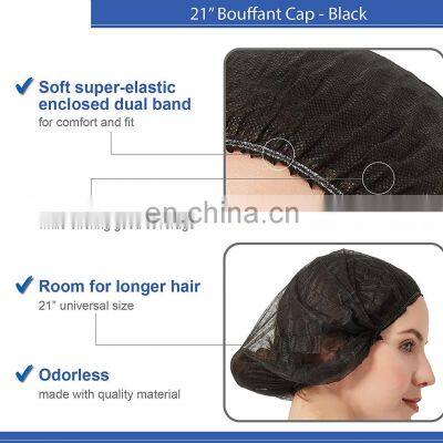Free Size 100pcs Elastic Disposable Clip Cap Hair Net Cap photo-4
