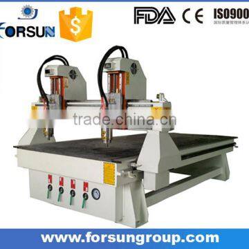 FORSUN FS1530 3d Woodworking Cnc Cutting Engraver Machinery With Two Heads photo-5