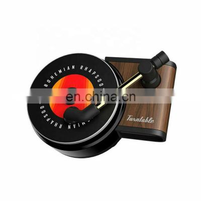 Car Auto Fragrance Diffuser Air Vent Freshener Record Player Decor Scent Perfume