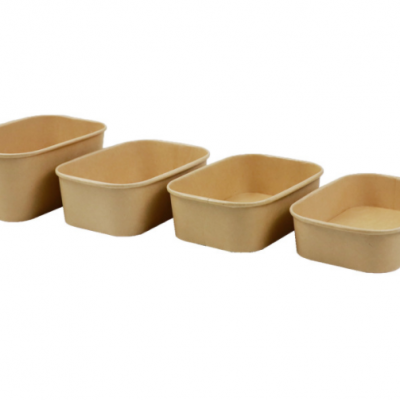 2024 Best Sale Paper Salad Soup Bowls With Lids 8Oz 16Oz 32Oz Kraft Paper Bowls photo-5