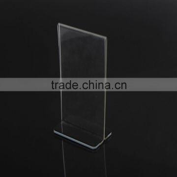 Acrylic Sign Holder Desk Label Name Plates Holder Paper Card Table Holder Price Sign photo-2