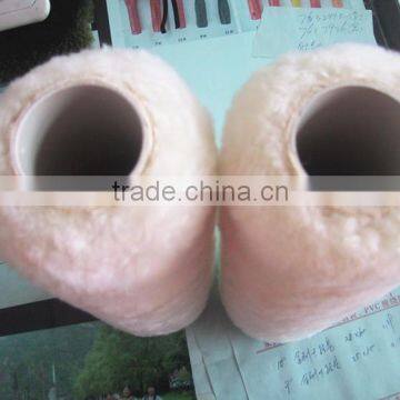 Natural lamb skin wool velour paint roller cover with PVC tube