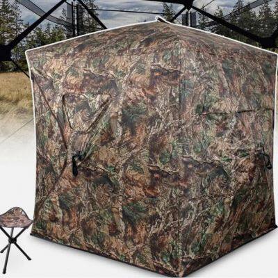 270 Degree Camouflage See Through Hunting Blind 2-3 Person Pop up Ground Blinds photo-2