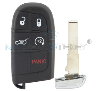 FCC M3N-40821302 Smart Key 5 Button With 4A Chip 433mhz Included SIP22 Key Blade for 2017+ Jeep Compass M3N40821302 photo-3
