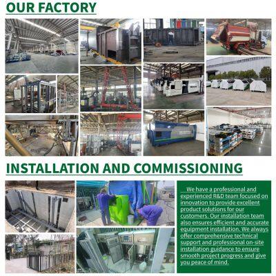 BOLI  Scrap Bins Container Hook Lift Steel Skip Bin Trailer Steel Dustbin Trash Bin Large Waste Garbage Bin Hook Lift Container Dumpster for Sale