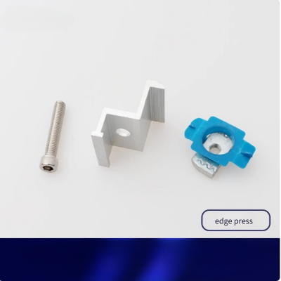 photovoltaic support pressing blocks, aluminum alloy middle and edge pressing blocks for solar power generation components, complete set of battery panel edge pressing blocks