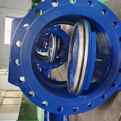 Ductile Iron PN16 Tilting Disc Check Valve DN450 With Counter Weight and Hydraulic Damper Slow-Closing Check Valve photo-6