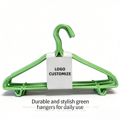 Wholesale Non-slip Metal Coat Hangers Anti-slip Hangers for Heavy Garments