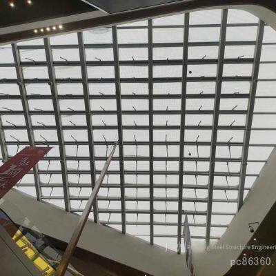 Decorative Stainless Steel 304# Spherical Grid Structure, Glass Roof for Exhibition Hall Lobby, Glass Roof for Hospital, Shopping Mall and Wanda Atrium photo-4