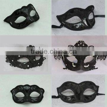 Factory Supply Black Eye Mask Carnival Masquerade Party Mask Cheap Black Party Mask