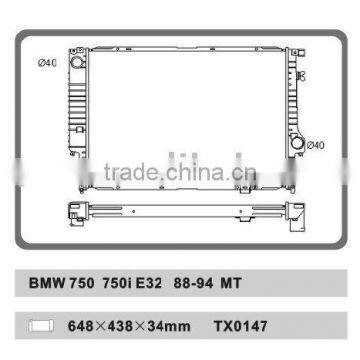 AUTO RADIATOR FOR BMW 750 750i E32 88-94 AT