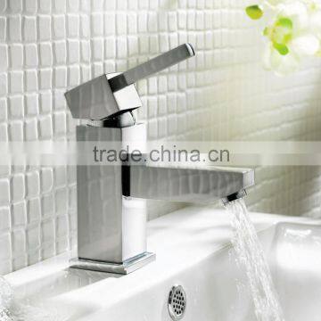 Quad Lever Chrome Mono Basin Mixer Tap With Waste NO.B010