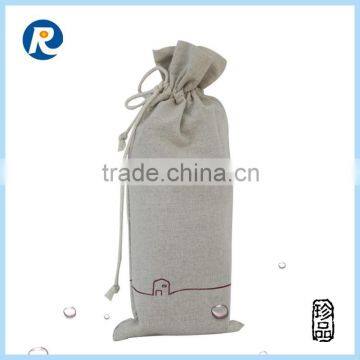 cheap promotional drawstring jute gunny linen bags