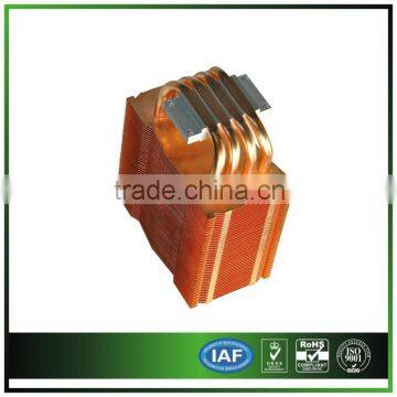 160w Led copper heat sink with 4 heat pipes