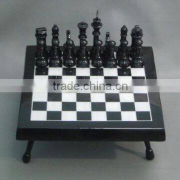 Square Chess Table with coin