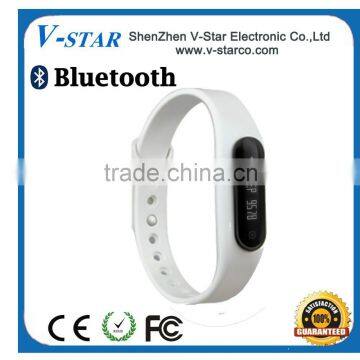 Bluetooth Sync Smart Sports Pedometer Silicone Smart Bluetooth Wristband For Android Mobile Phone