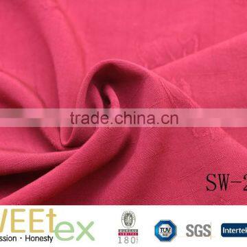 wholesale supplier 100% rayon jacquard dobby texture challis fabric
