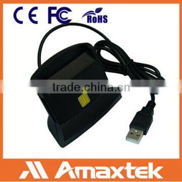 Portable Date Transmission USB 2.0 Smart Card Reader, Support Bank Chip Card