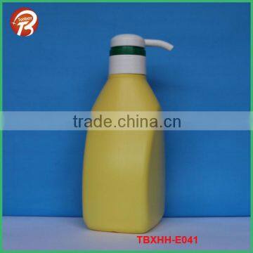 450ml HDPE hair conditioner shampoo plastic bottle with dispenser pump