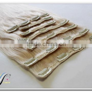 wholesale high quality clip in human hair topper remy 100% human hair best selling