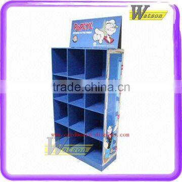 Retail Bookshop Children Textbooks POP Cardboard Corrugated Cells Floor Display Shelf photo-1